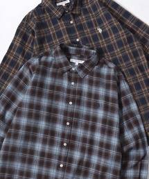 U.S. POLO ASSN./ユーエスポロアッスン Denim/Flannel Check Shirt/レギュラーフィット デニム/フランネル チェック ロゴ ワンポイント刺繍 レギュラーカラーシャツ/長袖シャツ/レディース メンズ