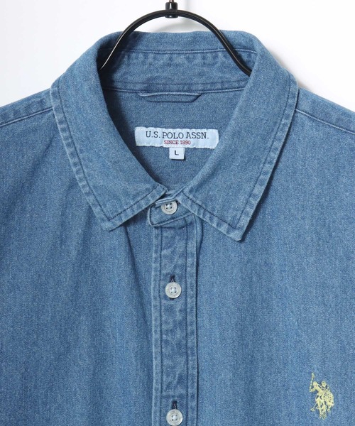 U.S. POLO ASSN.(ユーエスポロアッスン)の「U.S. POLO ASSN./ユーエスポロアッスン Denim/Flannel Check Shirt/レギュラーフィット デニム/フランネル チェック ロゴ ワンポイント刺繍 レギュラーカラーシャツ/長袖シャツ/レディース メンズ(シャツ/ブラウス・メンズ・レッド/ライトブルー/ダークグレー/ブラウン/ブルー系その他/ボルドー/イエロー/バーガンディー/ネイビー・M/L/LL)」の19枚目の写真