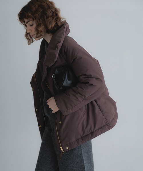 URBAN RESEARCH Sonny Label(アーバンリサーチサニーレーベル)の「撥水ビッグカラーダウンコート(ダウンジャケット/コート・レディース・ブラウン/チャコールグレー/ブラック・FREE)」の3枚目の写真