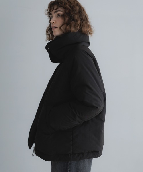 URBAN RESEARCH Sonny Label(アーバンリサーチサニーレーベル)の「撥水ビッグカラーダウンコート(ダウンジャケット/コート・レディース・ブラウン/チャコールグレー/ブラック・FREE)」の6枚目の写真