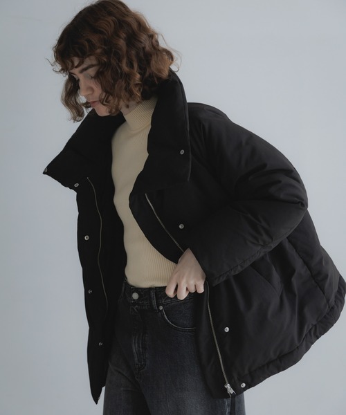 URBAN RESEARCH Sonny Label(アーバンリサーチサニーレーベル)の「撥水ビッグカラーダウンコート(ダウンジャケット/コート・レディース・ブラウン/チャコールグレー/ブラック・FREE)」の7枚目の写真