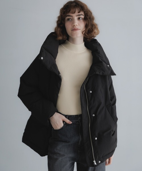 URBAN RESEARCH Sonny Label(アーバンリサーチサニーレーベル)の「撥水ビッグカラーダウンコート(ダウンジャケット/コート・レディース・ブラウン/チャコールグレー/ブラック・FREE)」の8枚目の写真