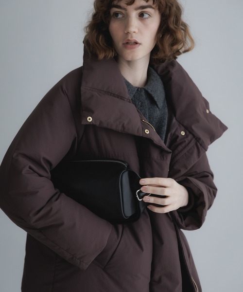 URBAN RESEARCH Sonny Label(アーバンリサーチサニーレーベル)の「撥水ビッグカラーダウンコート(ダウンジャケット/コート・レディース・ブラウン/チャコールグレー/ブラック・FREE)」の11枚目の写真
