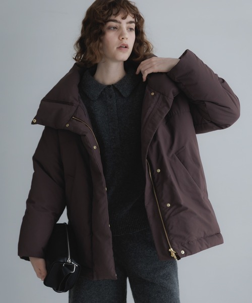 URBAN RESEARCH Sonny Label(アーバンリサーチサニーレーベル)の「撥水ビッグカラーダウンコート(ダウンジャケット/コート・レディース・ブラウン/チャコールグレー/ブラック・FREE)」の12枚目の写真