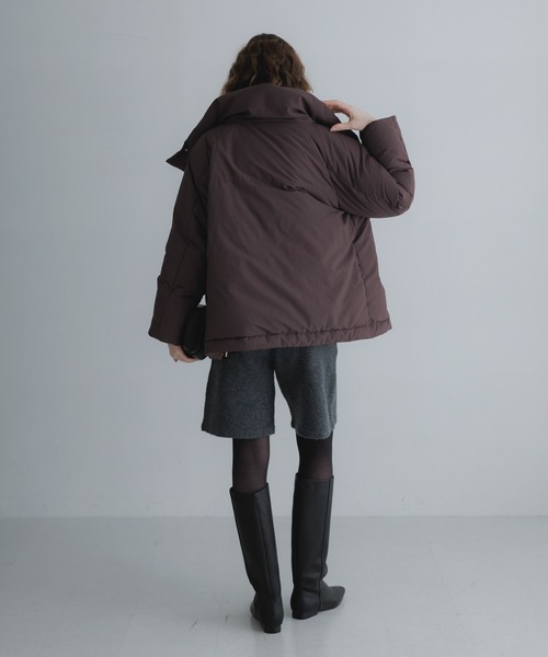 URBAN RESEARCH Sonny Label(アーバンリサーチサニーレーベル)の「撥水ビッグカラーダウンコート(ダウンジャケット/コート・レディース・ブラウン/チャコールグレー/ブラック・FREE)」の17枚目の写真