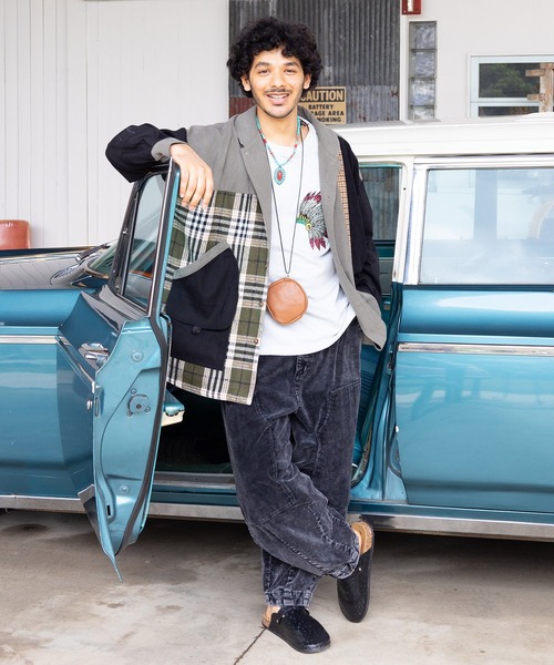 チャイハネ(チャイハネ)の「【チャイハネ】コーデュロイパッチワークMEN'Sパンツ(その他パンツ・メンズ・ブラック/ブラウン・FREE)」の8枚目の写真