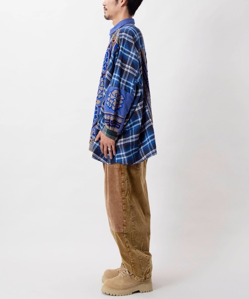 チャイハネ(チャイハネ)の「【チャイハネ】コーデュロイパッチワークMEN'Sパンツ(その他パンツ・メンズ・ブラック/ブラウン・FREE)」の5枚目の写真