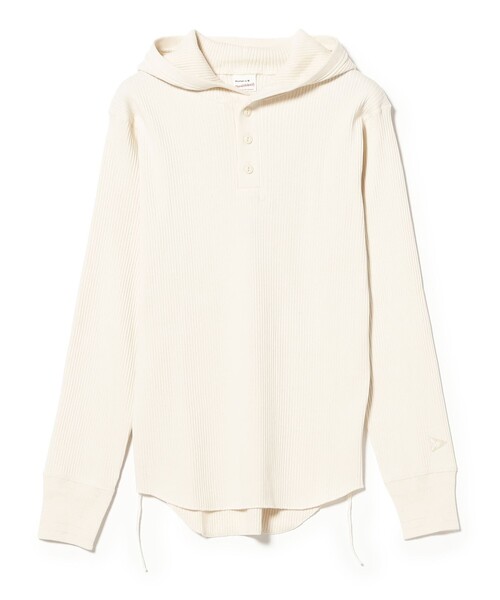 BEAMS BOY(ビームスボーイ)の「【別注】Healthknit × maturely / リブ フード ヘンリー ロングスリーブ(Tシャツ/カットソー・レディース・ナチュラル/ブラック/ブラウン・ONE SIZE)」の14枚目の写真