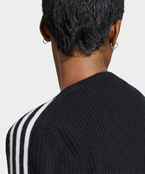 adidas(アディダス)の「アディルナ シーズン2 x ジェニー ニット ラップアラウンド カーディガン / アディダスオリジナルス adidas Originals(カーディガン/ボレロ・レディース・ブラック・MEDIUM/XX-LARGE/X-LARGE/SMALL/X-SMALL/LARGE)」の4枚目の写真
