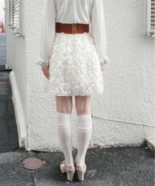 axes femme(アクシーズファム)の「ローズミニスカート(スカート・レディース・キナリ・FREE)」の3枚目の写真