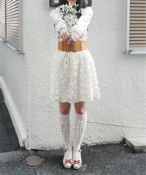 axes femme(アクシーズファム)の「ローズミニスカート(スカート・レディース・キナリ・FREE)」の6枚目の写真