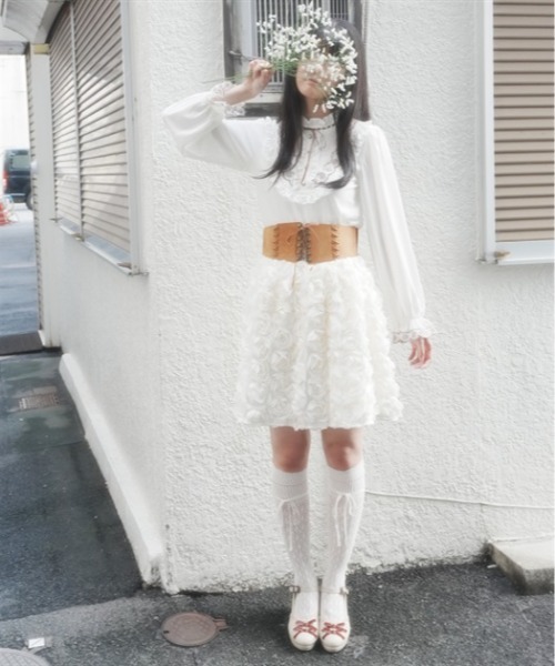 axes femme(アクシーズファム)の「ローズミニスカート(スカート・レディース・キナリ・FREE)」の7枚目の写真