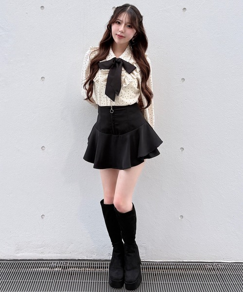 NOMAE(ノーマエ)の「プリーツフリルブラウス(シャツ/ブラウス・レディース・ブラウン/ホワイト系その他/アイボリー・FREE)」の14枚目の写真