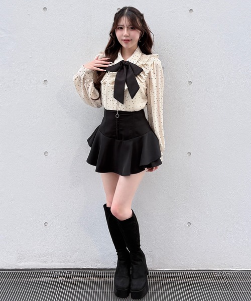 NOMAE(ノーマエ)の「プリーツフリルブラウス(シャツ/ブラウス・レディース・ブラウン/ホワイト系その他/アイボリー・FREE)」の15枚目の写真