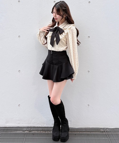 NOMAE(ノーマエ)の「プリーツフリルブラウス(シャツ/ブラウス・レディース・ブラウン/ホワイト系その他/アイボリー・FREE)」の16枚目の写真