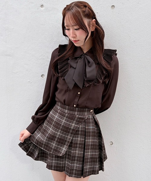NOMAE(ノーマエ)の「プリーツフリルブラウス(シャツ/ブラウス・レディース・ブラウン/ホワイト系その他/アイボリー・FREE)」の20枚目の写真