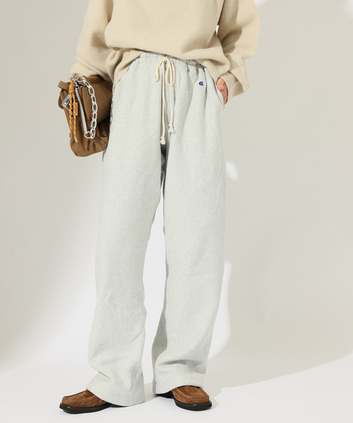 Champion(チャンピオン)の「別注【CHAMPION/チャンピオン】 for JS RW 11.5oz SWEAT PANTS(スウェットパンツ・レディース・チャコールグレー/アイボリー/ブラウン/ブラック・LARGE/SMALL)」の8枚目の写真