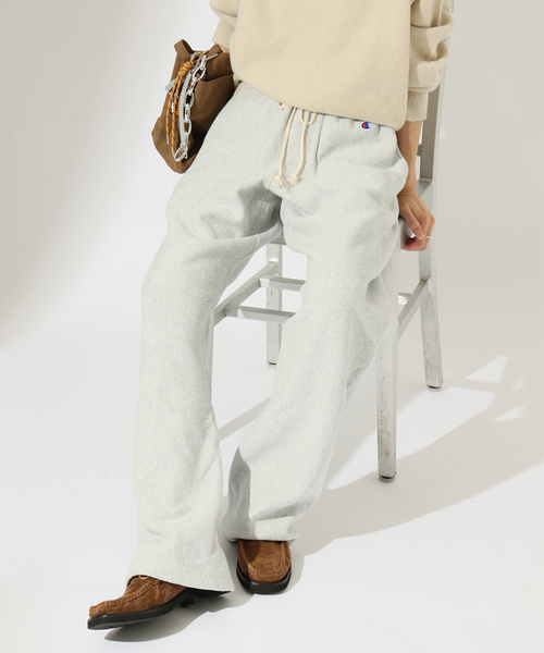 Champion(チャンピオン)の「別注【CHAMPION/チャンピオン】 for JS RW 11.5oz SWEAT PANTS(スウェットパンツ・レディース・チャコールグレー/アイボリー/ブラウン/ブラック・LARGE/SMALL)」の10枚目の写真
