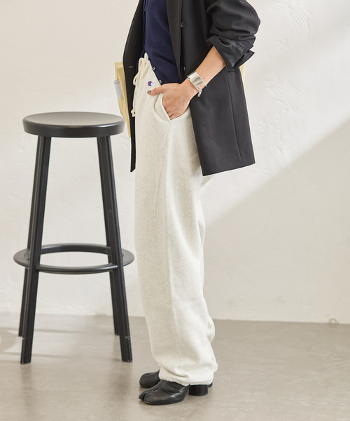 Champion(チャンピオン)の「別注【CHAMPION/チャンピオン】 for JS RW 11.5oz SWEAT PANTS(スウェットパンツ・レディース・チャコールグレー/アイボリー/ブラウン/ブラック・LARGE/SMALL)」の11枚目の写真