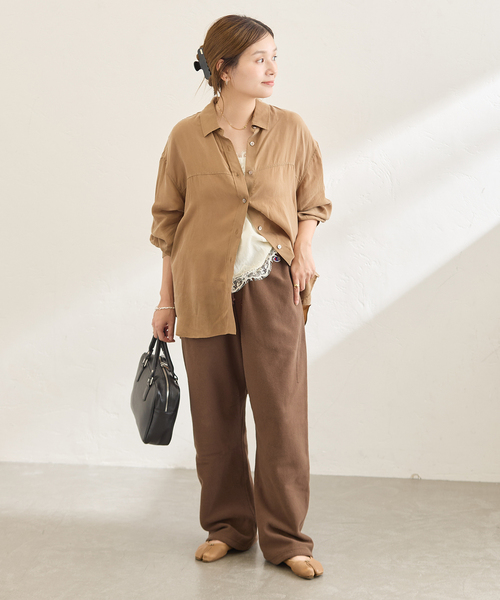 Champion(チャンピオン)の「別注【CHAMPION/チャンピオン】 for JS RW 11.5oz SWEAT PANTS(スウェットパンツ・レディース・チャコールグレー/アイボリー/ブラウン/ブラック・LARGE/SMALL)」の15枚目の写真
