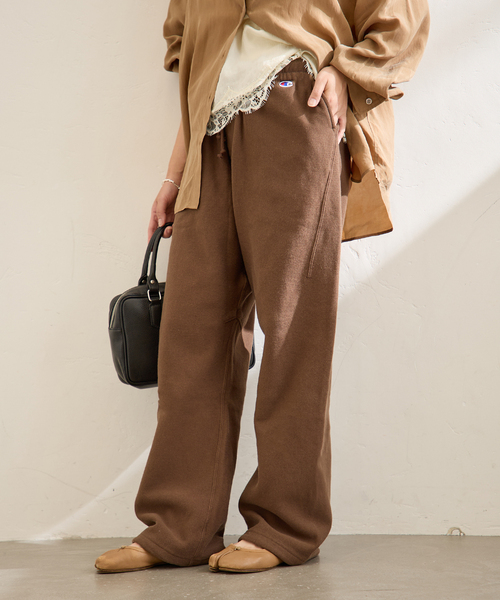 Champion(チャンピオン)の「別注【CHAMPION/チャンピオン】 for JS RW 11.5oz SWEAT PANTS(スウェットパンツ・レディース・チャコールグレー/アイボリー/ブラウン/ブラック・LARGE/SMALL)」の16枚目の写真