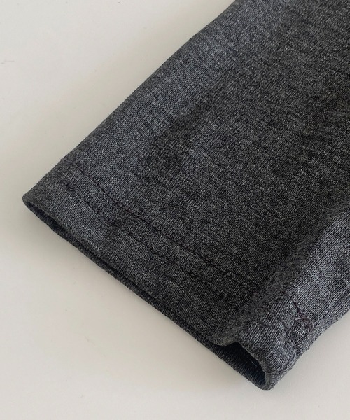 MAISON DE THERESE（メゾン ド テレーズ）の「片肩オフショルダー サイド紐絞りロング T シャツ（シャツ/ブラウス・レディース・GRAY/Black・M）」の13枚目の写真