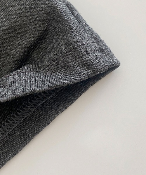 MAISON DE THERESE（メゾン ド テレーズ）の「片肩オフショルダー サイド紐絞りロング T シャツ（シャツ/ブラウス・レディース・GRAY/Black・M）」の14枚目の写真