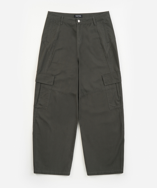 TOFFEE(トフィー)の「カーブド切り替えカーゴパンツ (CHARCOAL)(その他パンツ・メンズ・その他・SMALL/MEDIUM/LARGE/X-LARGE)」の2枚目の写真
