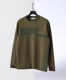 5351 POUR LES HOMMES | コンビネーション スエード 長袖Tシャツ(Tシャツ/カットソー)