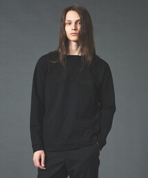 コンビネーション スエード 長袖Tシャツ