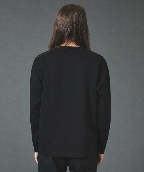5351 POUR LES HOMMES(ゴーサンゴーイチプールオム)の「コンビネーション スエード 長袖Tシャツ(Tシャツ/カットソー・メンズ・ブラック/カーキ/ホワイト・48/46/44/50)」の12枚目の写真