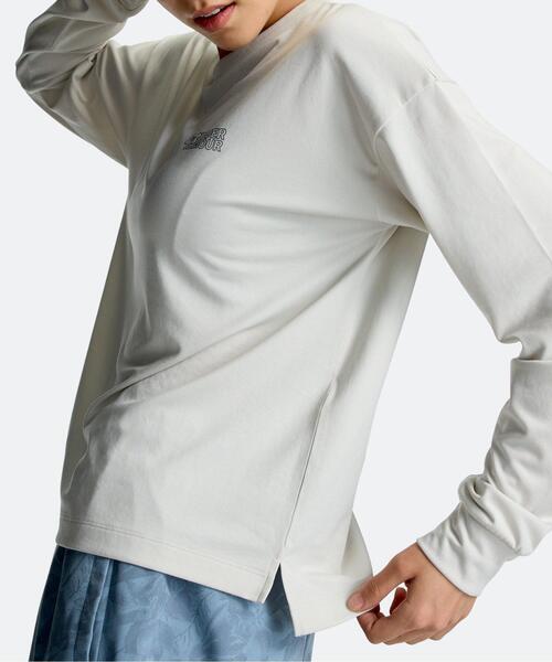 UNDER ARMOUR(アンダーアーマー)の「UAテック グラフィック ロングスリーブ Tシャツ(トレーニング/レディース)(Tシャツ/カットソー・レディース・オフホワイト・L/XL/M)」の6枚目の写真