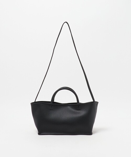 A DAY IN THE LIFE UNITED ARROWS(アデイインザライフユナイテッドアローズ)の「レザーライク レクタングルトート <A DAY IN THE LIFE>(トートバッグ・レディース・ブラック・FREE)」の1枚目の写真