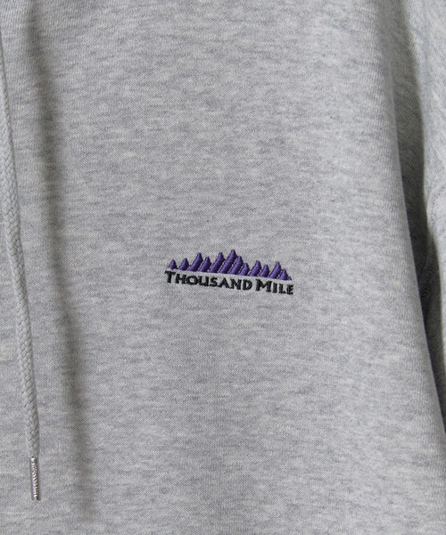 THOUSAND MILE(サウザンドマイル)の「THOUSAND MILE/サウザンドマイル ZIP UP PARKER ジップアップパーカー フルジップパーカー スウェットパーカー トレーナー ダブルジップ ライトアウター メンズ レディース 2026年 秋 秋服 冬 冬服(パーカー・メンズ・ブラック/グレー/チャコール・M/L/XL)」の4枚目の写真