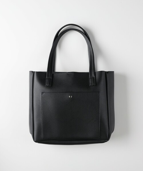 BACK NUMBER（バックナンバー）の「《A4対応》シンプルエコレザートートバッグ（トートバッグ・レディース・ベージュ/ダークグレー/ブラック・99）」の12枚目の写真