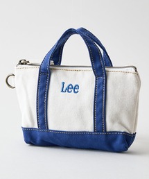 Lee（リー）の「【Lee/リー】【キャンバストートをそのまま小さくしたような、遊び心のあるデザインが魅力】トートバッグ風マルチポーチ 小物収納 内側仕切りあり Dカン付き（ポーチ）」