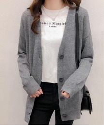 カーディガン Vネック シンプル