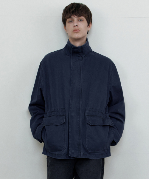 WEDNESDAY OASIS(ウェンズデーオアシス)の「ウォッシュドツイル アウトポケットジャケット_NAVY(WCB6OT04)(その他アウター・メンズ・ネイビー・MEDIUM/LARGE)」の3枚目の写真