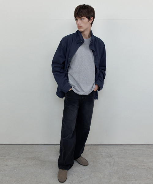 WEDNESDAY OASIS(ウェンズデーオアシス)の「ウォッシュドツイル アウトポケットジャケット_NAVY(WCB6OT04)(その他アウター・メンズ・ネイビー・MEDIUM/LARGE)」の4枚目の写真