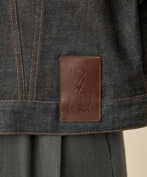 I'm here:(アイムヒアー)の「【I'm here】TWIST SLEEVE DENIM JACKET(デニムジャケット・メンズ・ネイビー/ブラック・L/M)」の19枚目の写真