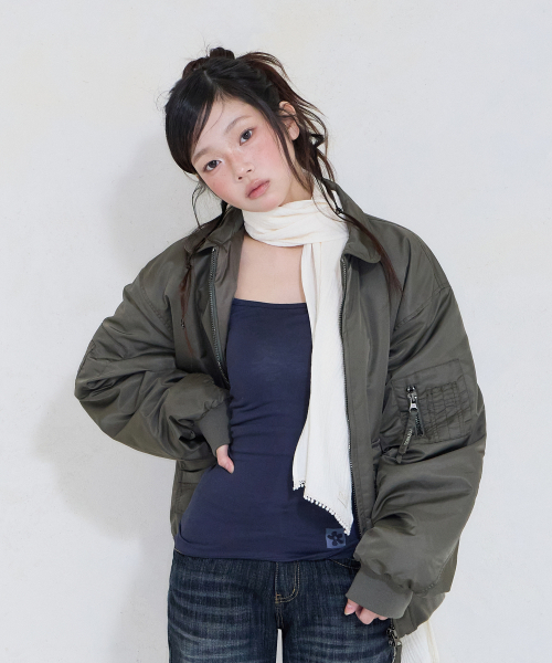 MIRECO(ミレコ)の「2-WAY FLOWER SLEEVELESS NAVY(Tシャツ/カットソー・レディース・その他・FREE)」の3枚目の写真