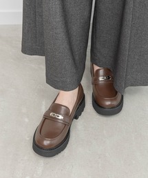トラックソールマニッシュローファー