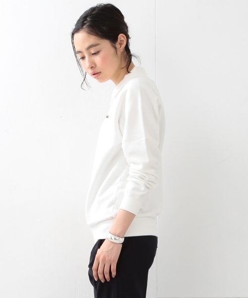 LACOSTE（ラコステ）の「【FUDGE5月号掲載】LACOSTE / ポロ カラー スウェット SPECIAL（スウェット・レディース・ホワイト/ネイビー・ONE SIZE）」の13枚目の写真