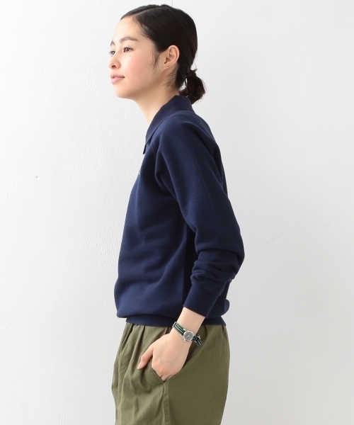 LACOSTE（ラコステ）の「【FUDGE5月号掲載】LACOSTE / ポロ カラー スウェット SPECIAL（スウェット・レディース・ホワイト/ネイビー・ONE SIZE）」の14枚目の写真