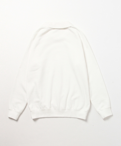 LACOSTE（ラコステ）の「【FUDGE5月号掲載】LACOSTE / ポロ カラー スウェット SPECIAL（スウェット・レディース・ホワイト/ネイビー・ONE SIZE）」の12枚目の写真