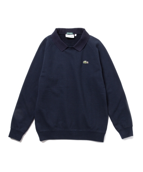 LACOSTE（ラコステ）の「【FUDGE5月号掲載】LACOSTE / ポロ カラー スウェット SPECIAL（スウェット・レディース・ホワイト/ネイビー・ONE SIZE）」の21枚目の写真