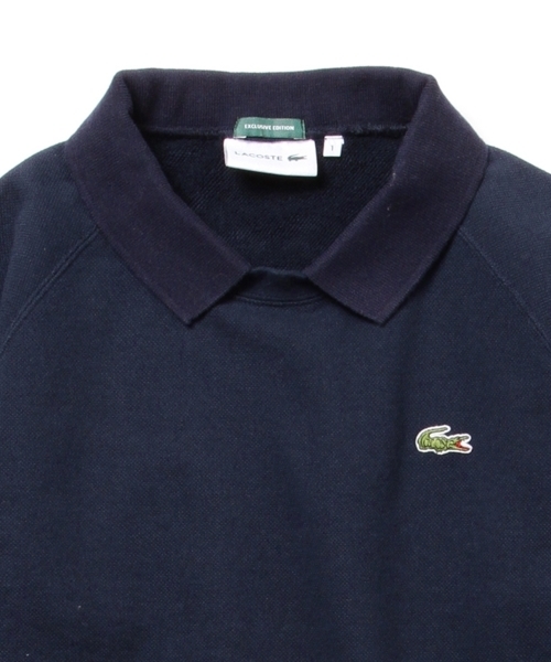 LACOSTE（ラコステ）の「【FUDGE5月号掲載】LACOSTE / ポロ カラー スウェット SPECIAL（スウェット・レディース・ホワイト/ネイビー・ONE SIZE）」の9枚目の写真