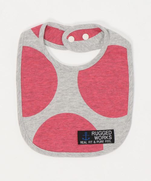 RUGGEDWORKS（ラゲッドワークス）の「ドット柄スタイ (BABY)（スタイ/よだれかけ・キッズ・ローズ/イエロー/コーラルピンク・FREE）」の3枚目の写真