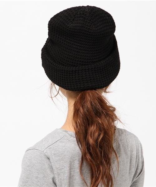 チチカカ(チチカカ)の「ワッフルニットキャップ (ニットキャップ/ビーニー・レディース・ブラック/マスタード/ブルー・FREE)」の5枚目の写真