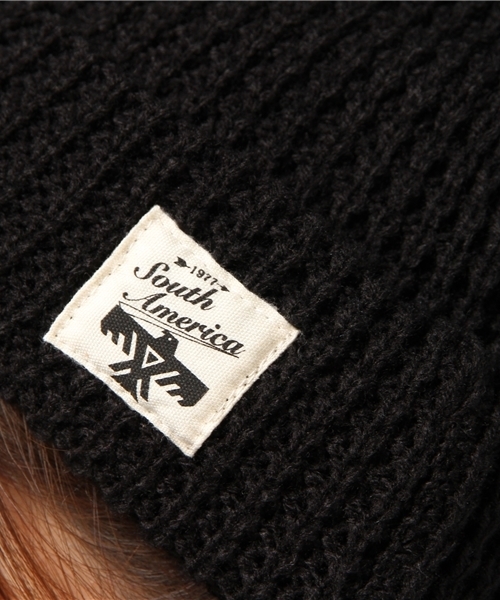 チチカカ(チチカカ)の「ワッフルニットキャップ (ニットキャップ/ビーニー・レディース・ブラック/マスタード/ブルー・FREE)」の6枚目の写真